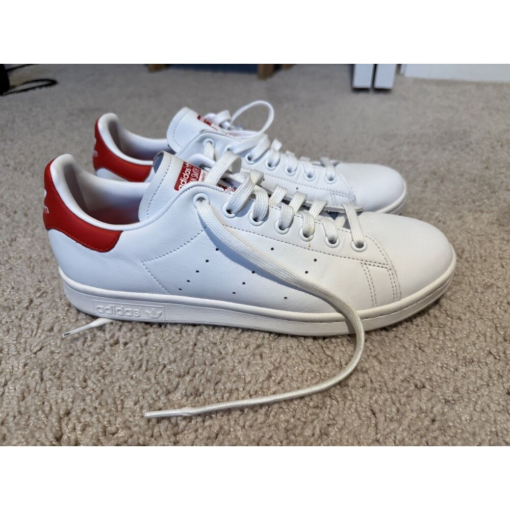 Adidas Original Stan Smith 'Stanniversaey' Sneaker White/Red Men Sz 9.5